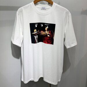 Off-White Slim-Fit Caravaggio White T-Shirt